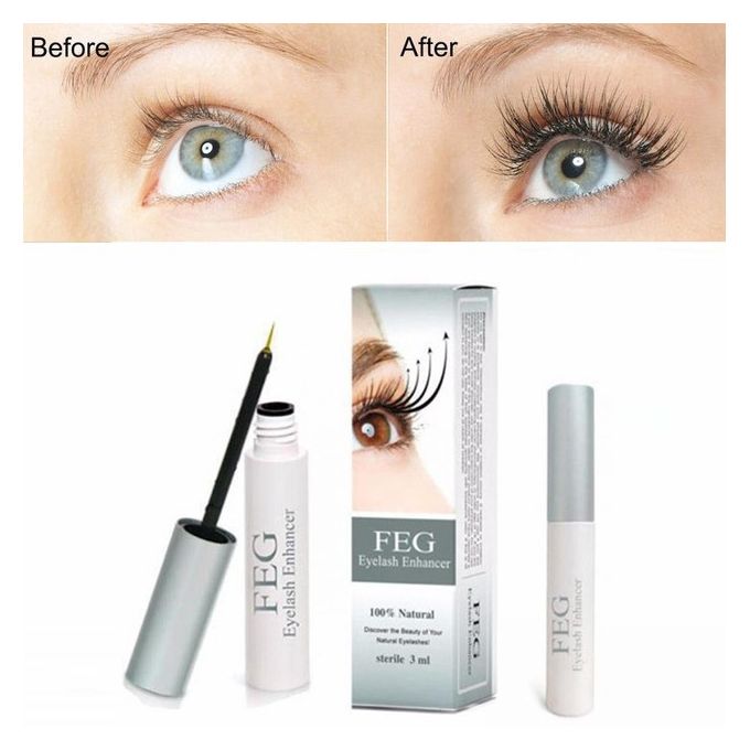 FEG Rapid Eyelash Enhancer Growth Serum for Eye Lash and Brow Fast Effective Creates Longer and Darker Eyelashes